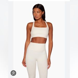 COMBINED LISTING: SETactive luxform blanc leggings (s) and racer box bra (m)